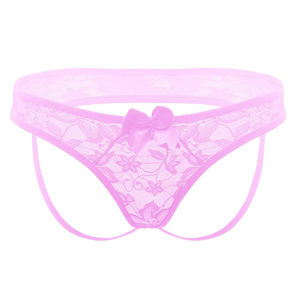 Love In Leather Bumless Lace Panties