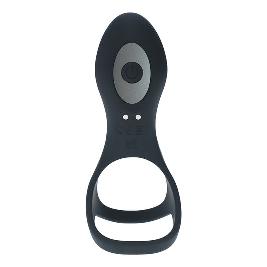 Shots LEVELZ Vibrating Silicone Cock & Ball Ring with Shaft Loop