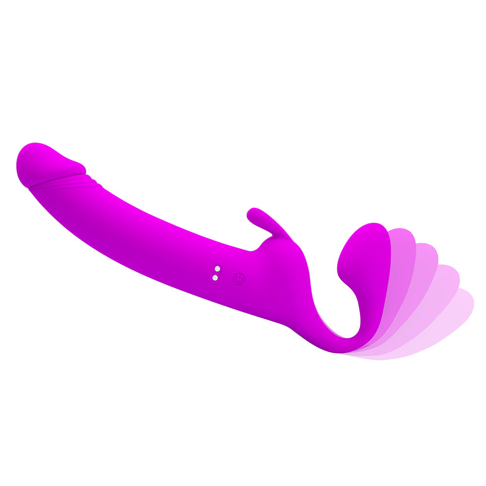 Pretty Love Zanini Vibrating Strapless Strap-On