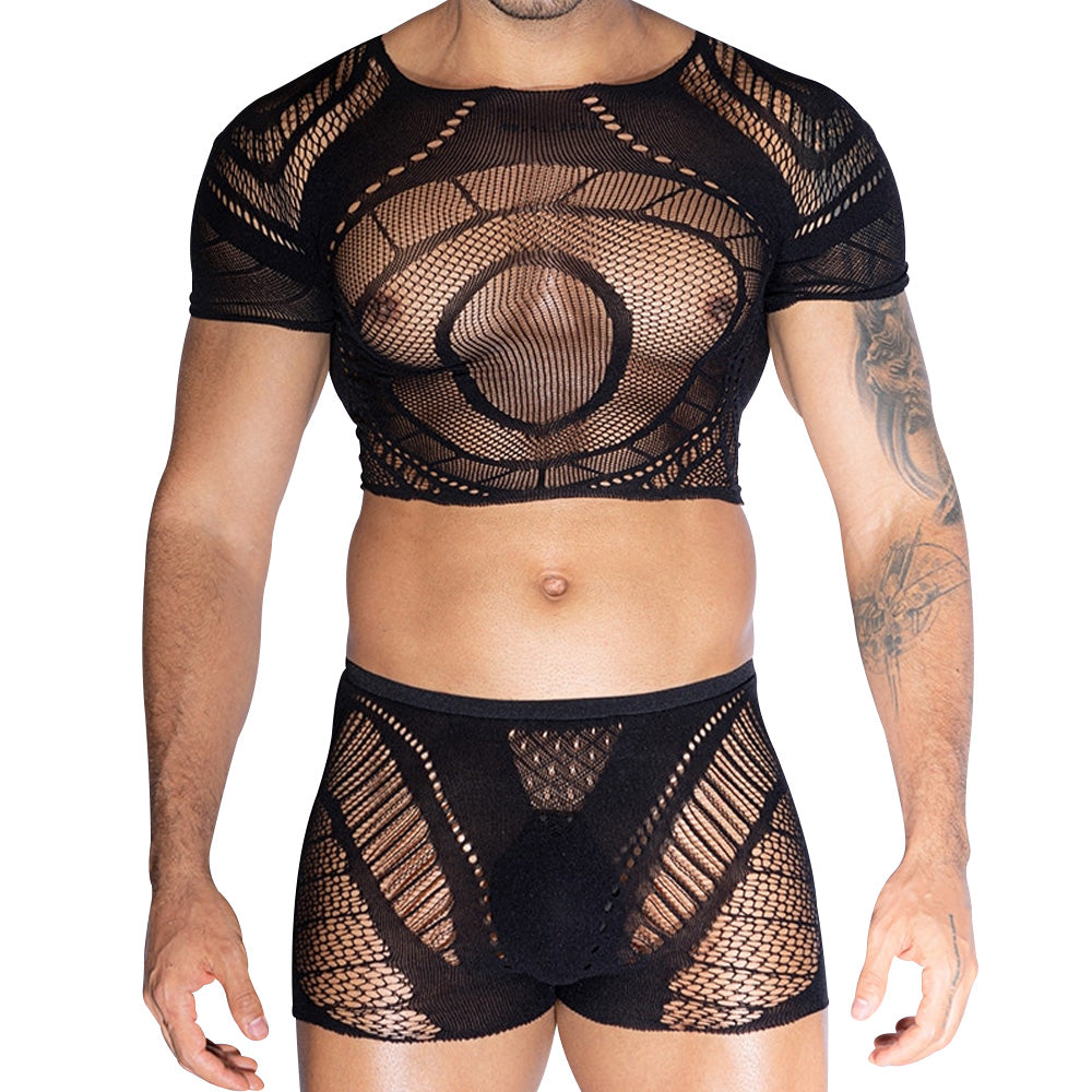 Love In Leather Eye Top & Short Set