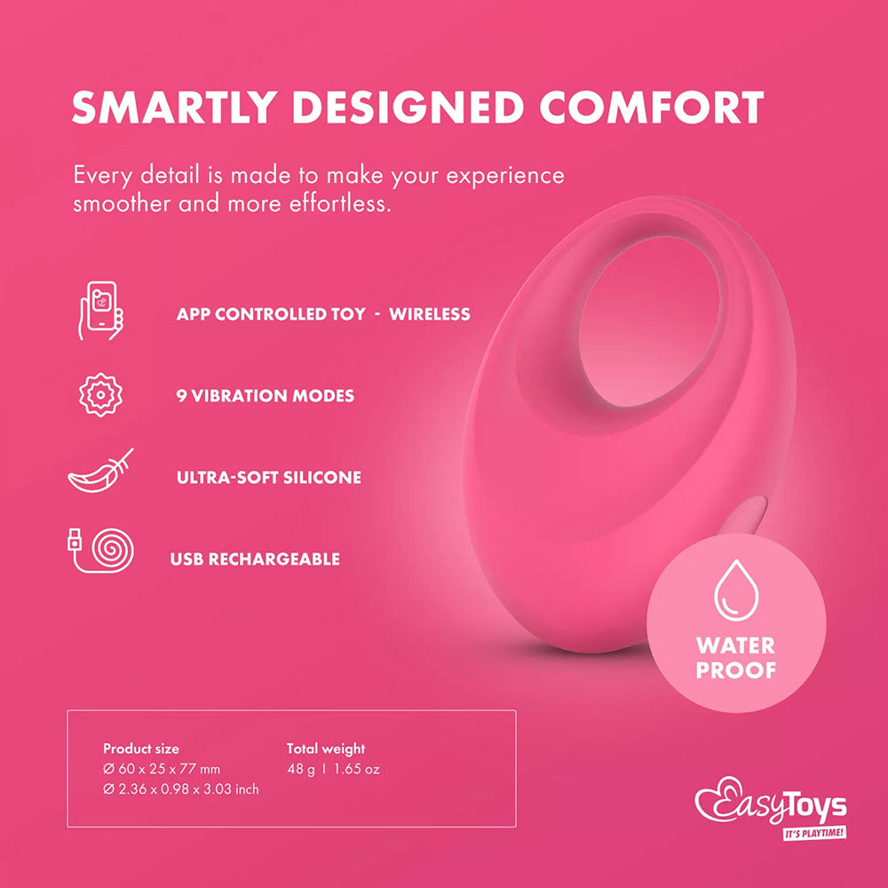 EasyToys App Controlled Leo Vibrating Cock Ring