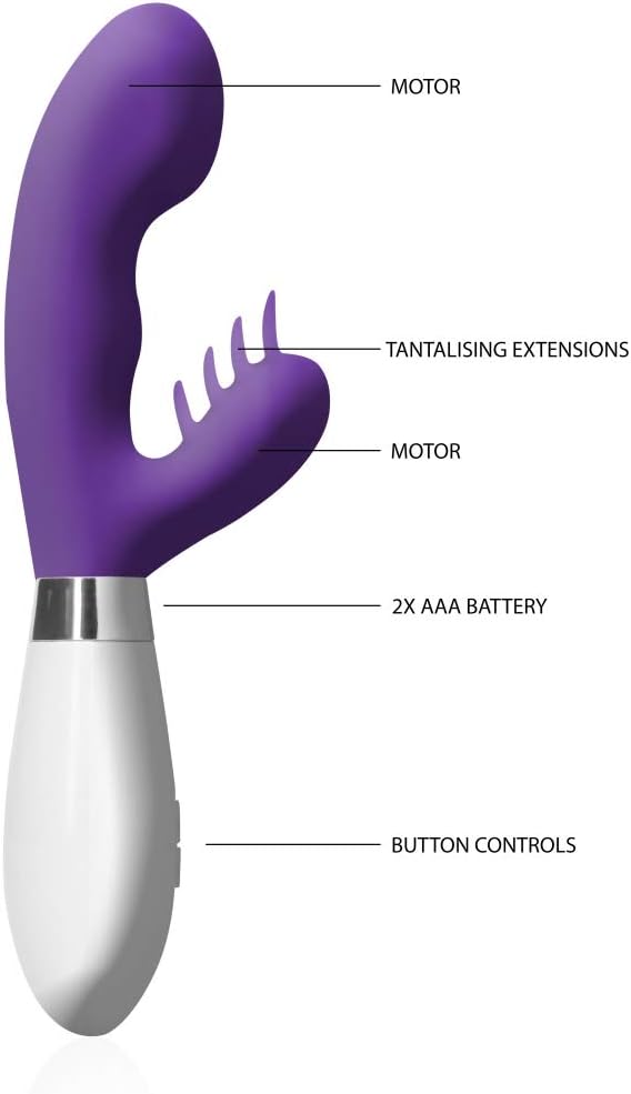 Shots Luna Ares G-Spot Rabbit Vibrator & Clitoral Stimulator
