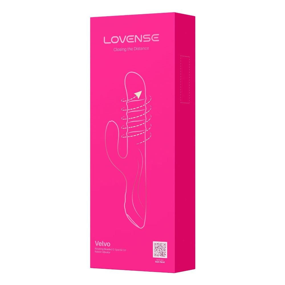 Lovense Velvo App-Controlled Rolling Bead Rabbit Vibrator