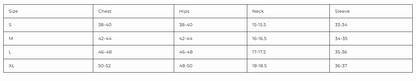 Roma Playboy Size Chart Mens