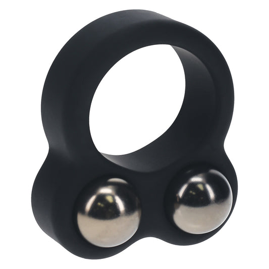 Shots LEVELZ Liquid Silicone Double Weighted Ball Cock Ring