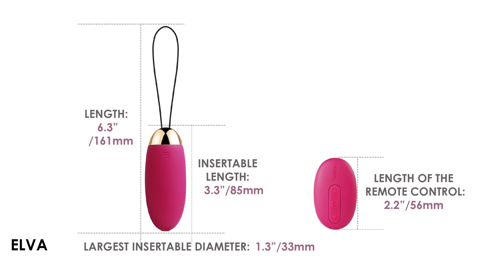 Svakom Elva Remote Controlled Wearable Bullet Vibrator