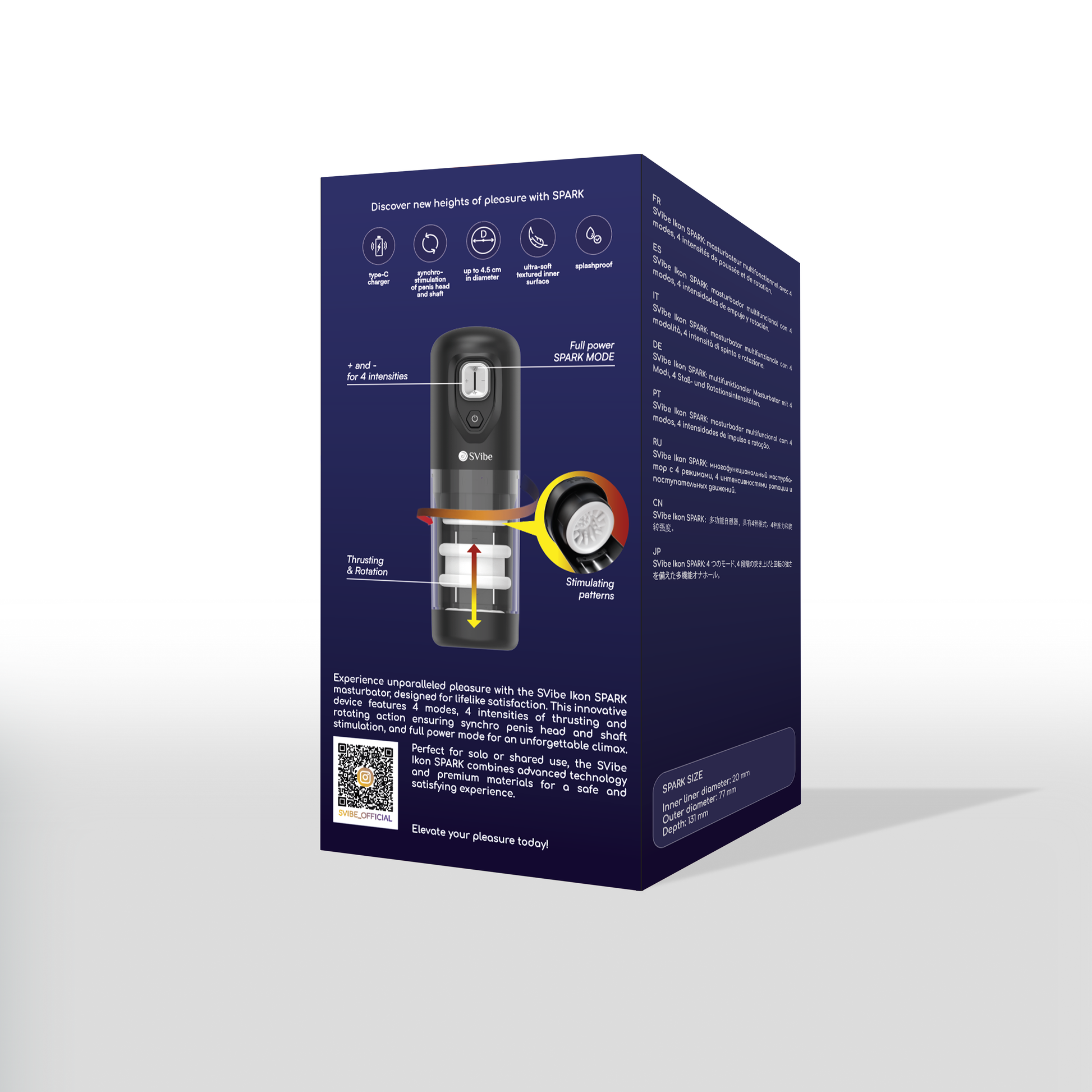 SVibe Ikon Spark Rotating & Thrusting Masturbator