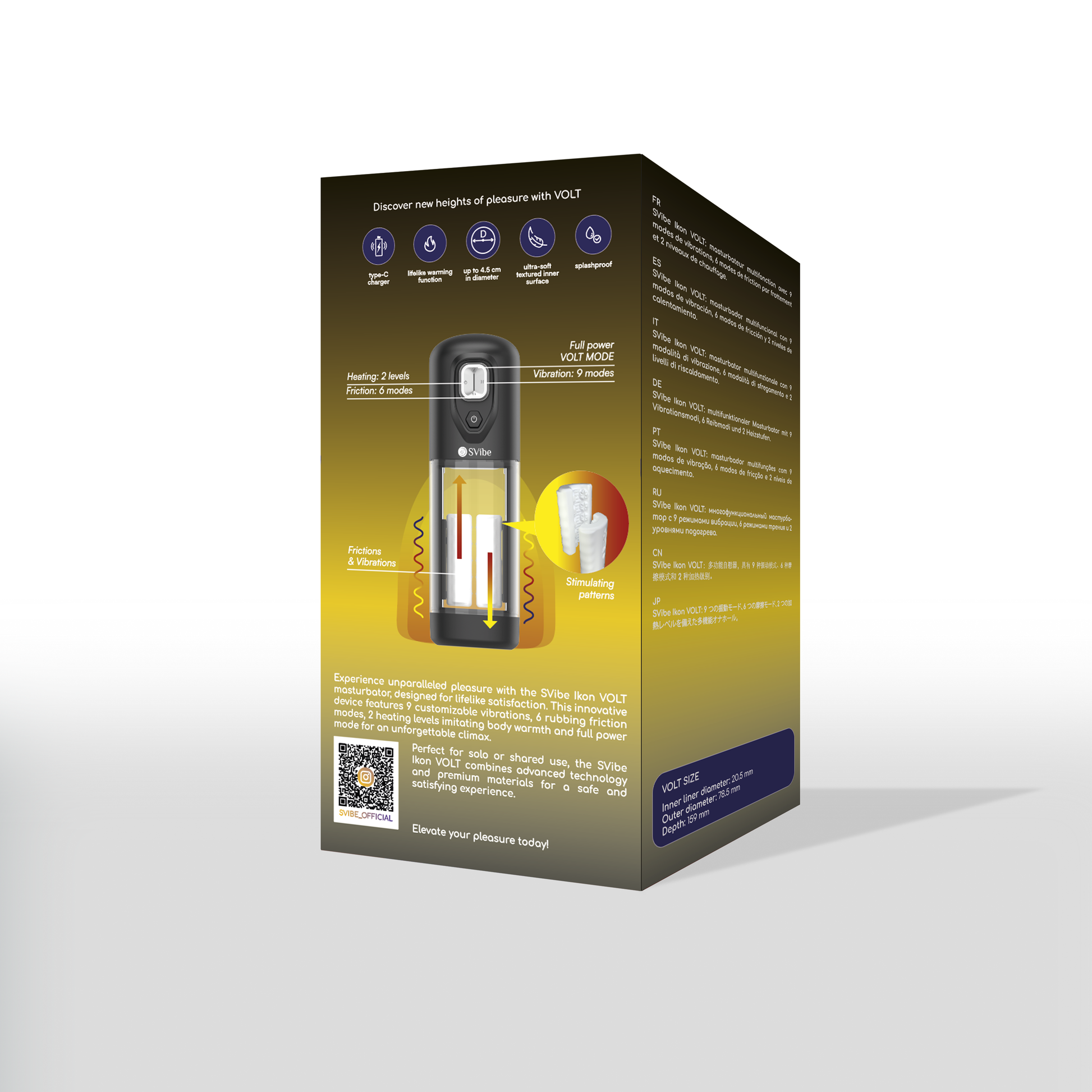 SVibe Ikon Volt Rubbing & Heating Masturbator