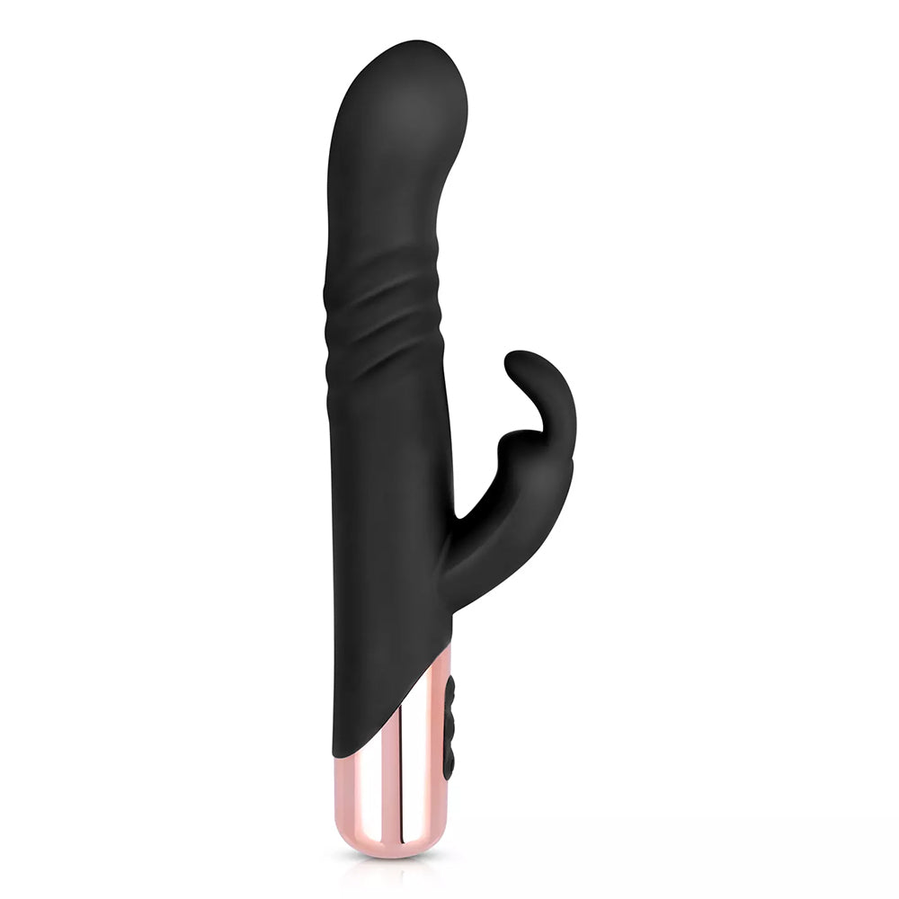 Rosy Gold Thrusting Rabbit Vibrator