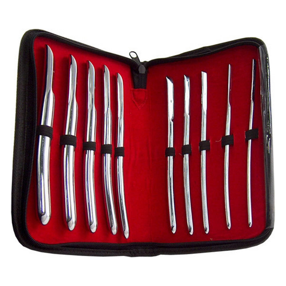 Triune Single End Urethral Dilator Set 10 Piece Set
