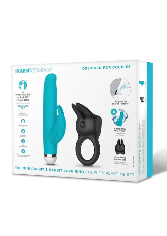 Mini Rabbit and Love Ring Vibrating Couple's Set