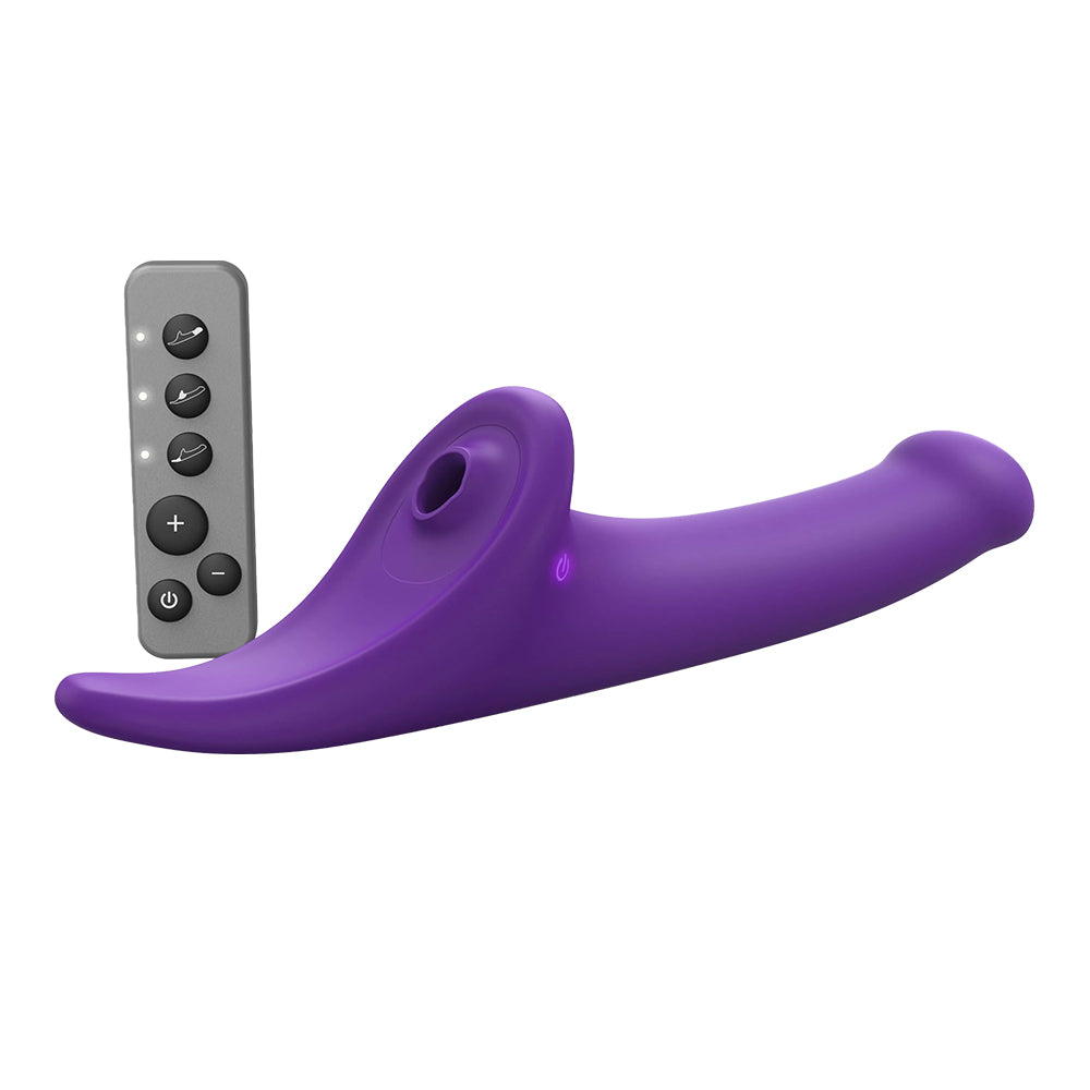 Strap-On-Me Multi Orgasm Vibrating Strap-On Dildo - Medium