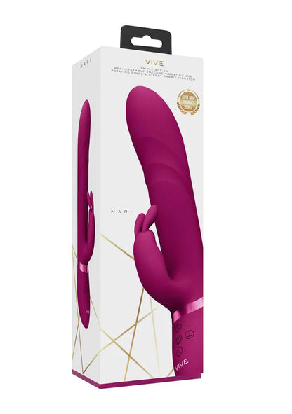 Vive Nari Triple Action Rotating Beads Rabbit Vibrator