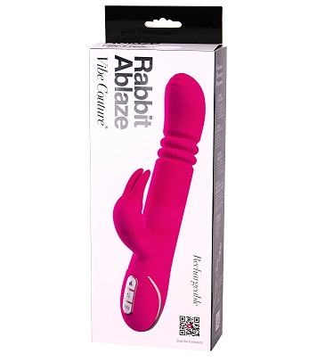 Vibe Couture Rabbit Ablaze Warming Thrusting Vibrator