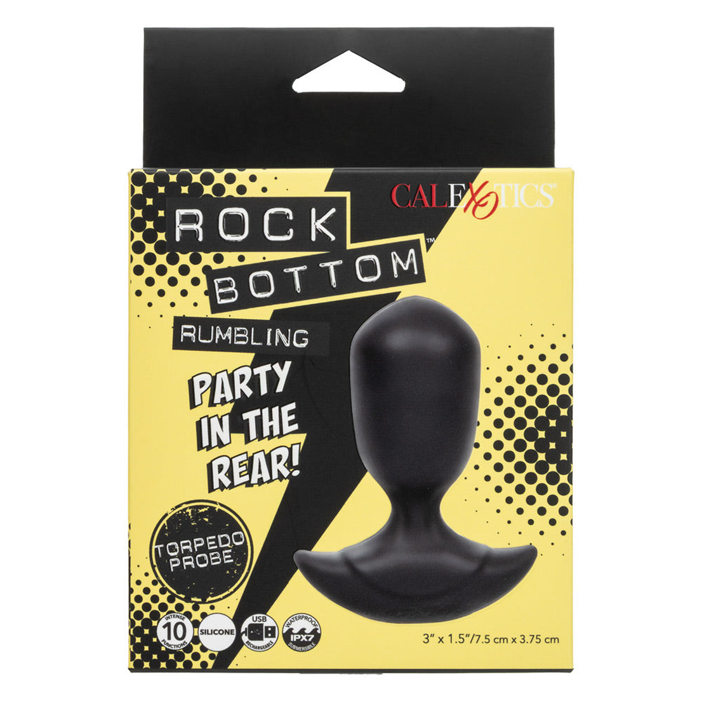 CalExotics Rock Bottom™ Rumbling Torpedo Anal Probe