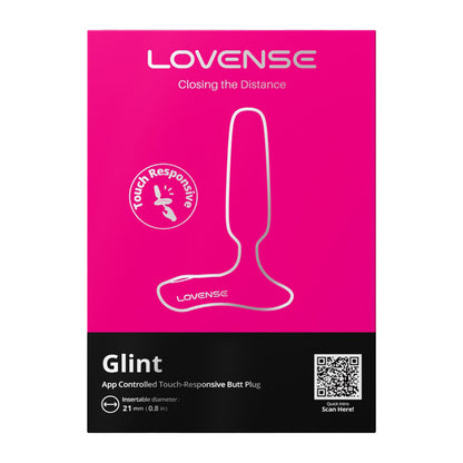 Lovense Glint Touch Responsive Vibrating Butt Plug