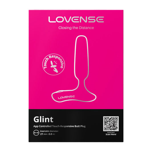 Lovense Glint Touch Responsive Vibrating Butt Plug