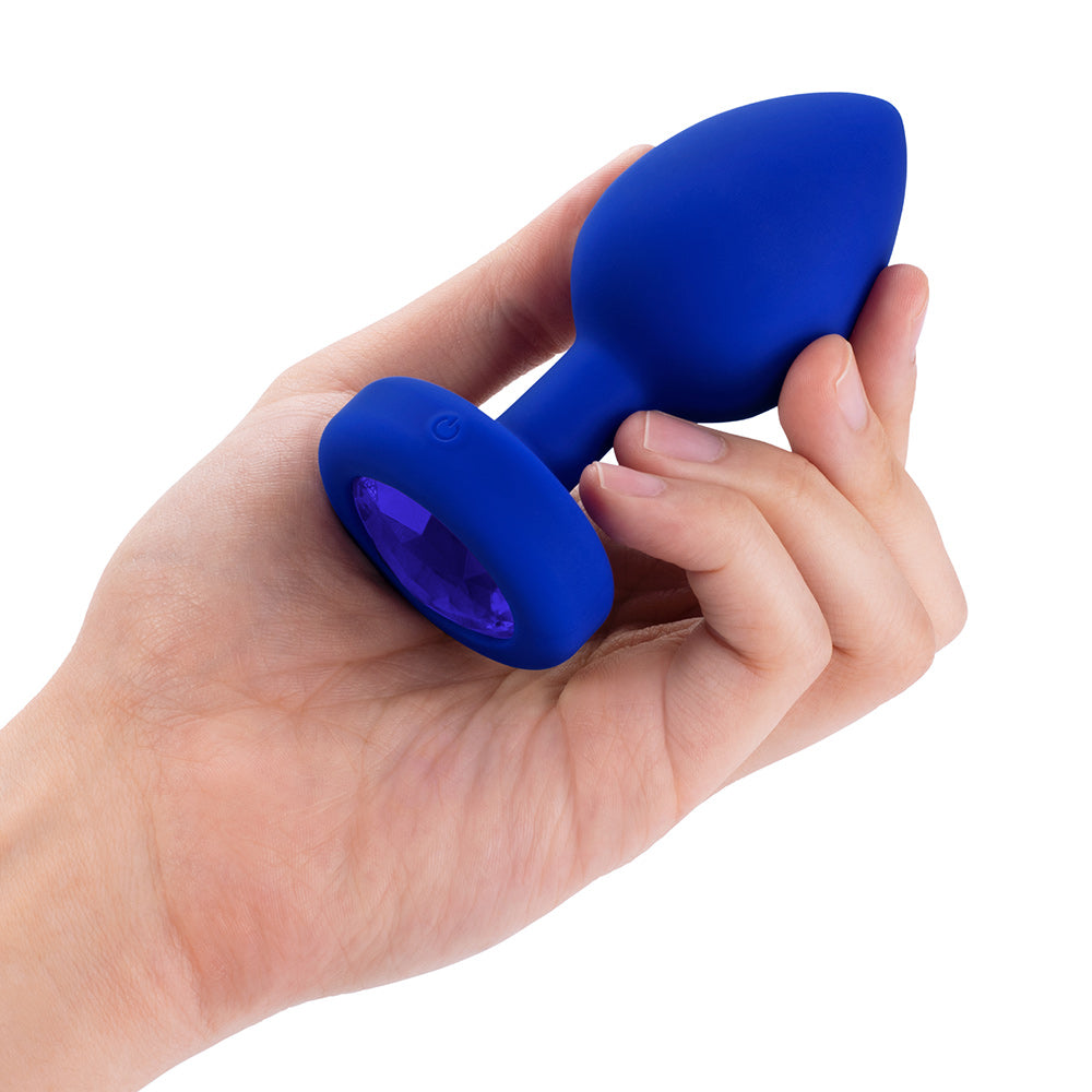 B-Vibe Vibrating Jewel Butt Plug - L/XL