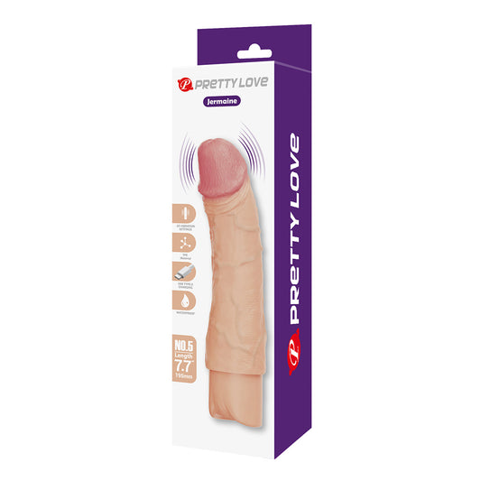 Pretty Love Jermaine 7.7 Inch Vibrating Dildo