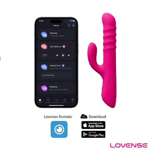 Lovense Velvo App-Controlled Rolling Bead Rabbit Vibrator