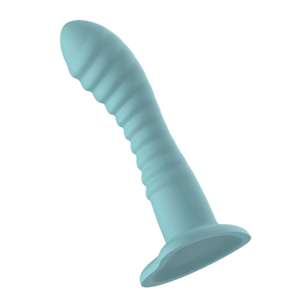 Passion Play Liquid Silicone Ridged Suction Cup Dildo