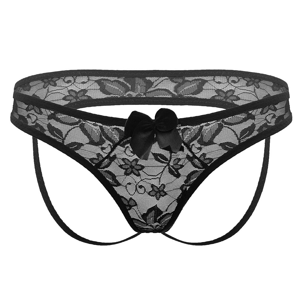 Love In Leather Bumless Lace Panties