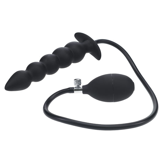 Shots LEVELZ Beaded Inflatable Silicone Anal Plug