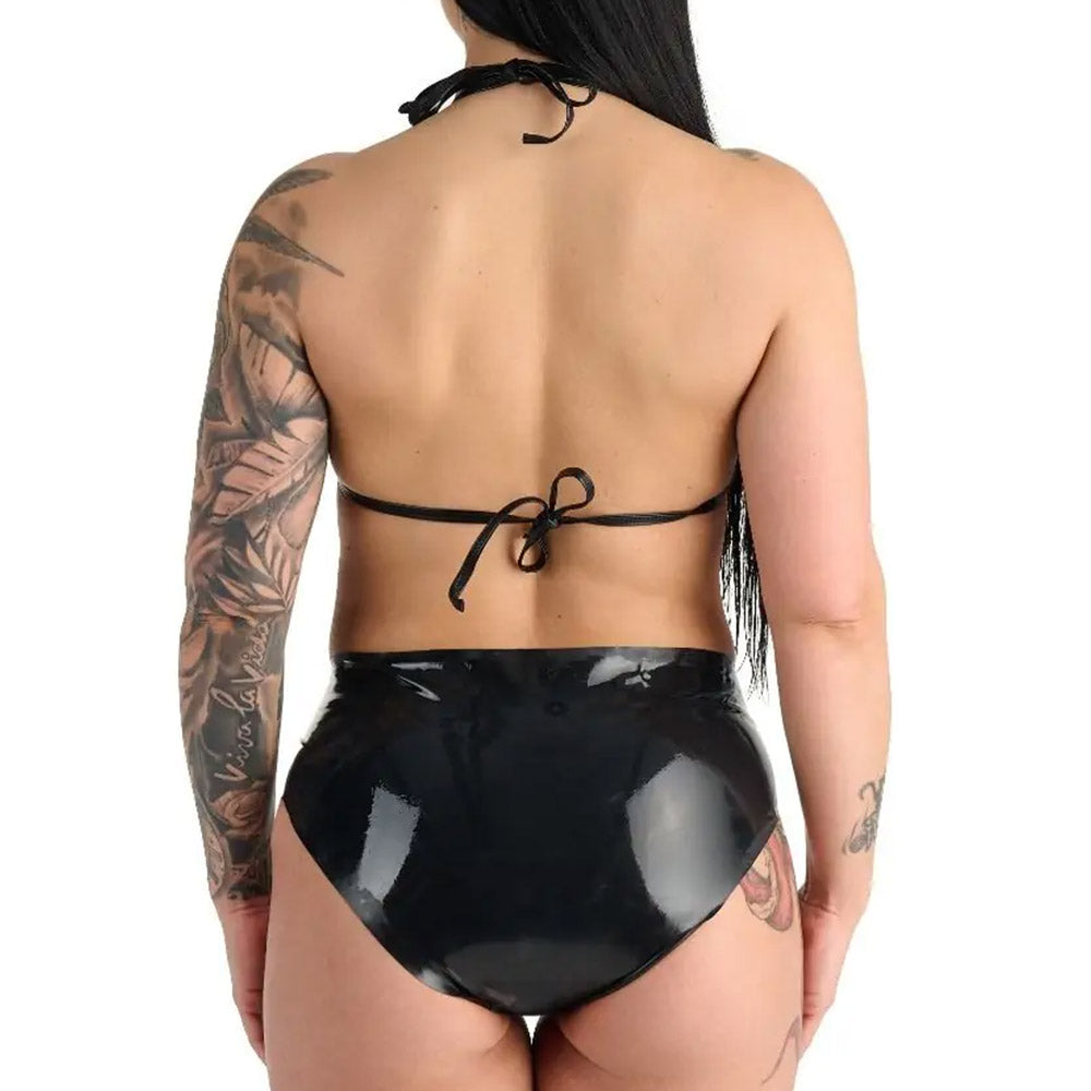 Me You Us Latex Crotchless Panties