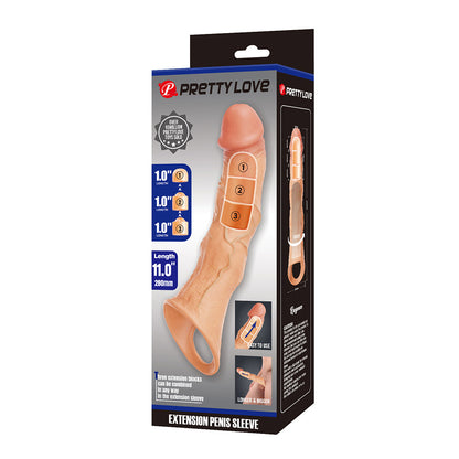 Pretty Love Ragnar Adjustable 11 Inch Penis Extension Sleeve