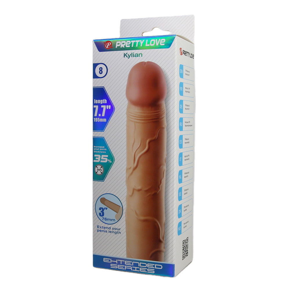 Pretty Love Kylian Penis 7.7 Inch Extension Sleeve