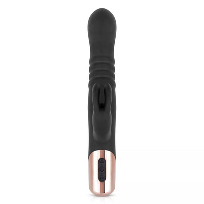 Rosy Gold Thrusting Rabbit Vibrator