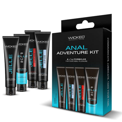 Wicked Anal Adventure Lubricant Kit