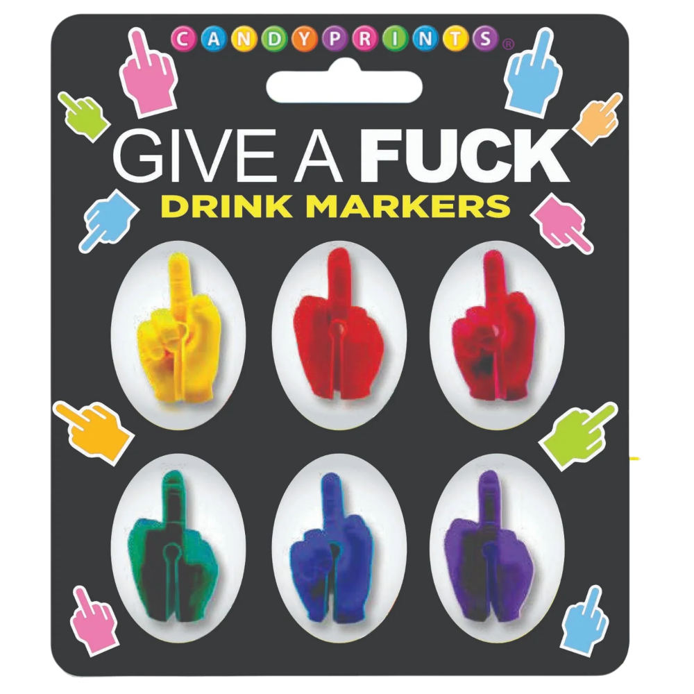 Little Genie Give A Fuck Drink Markers