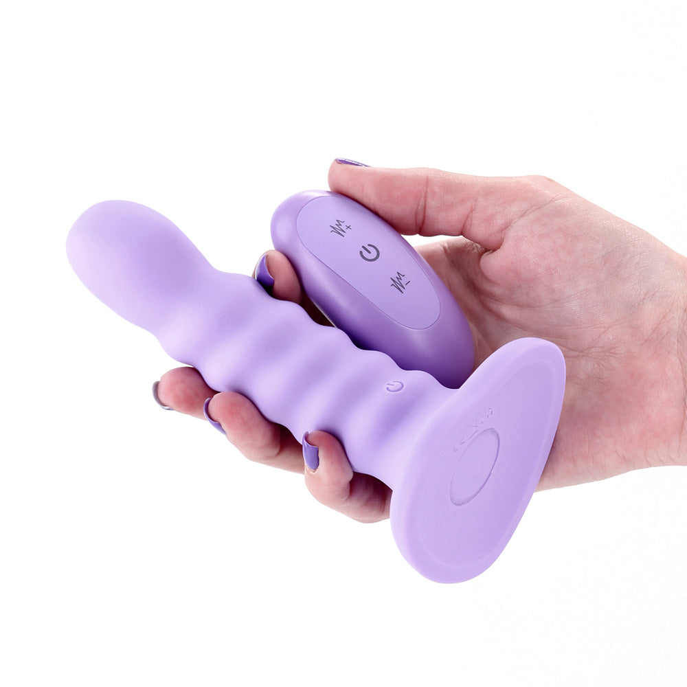 NS Novelties Colours Ribbed 5 Inch Vibrating Dildo