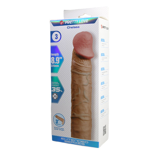 Pretty Love Chelsea 8.9 Inch Penis Extension Sleeve