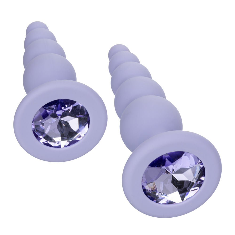 CalExotics First Time® Crystal Beaded Duo Anal Plugs