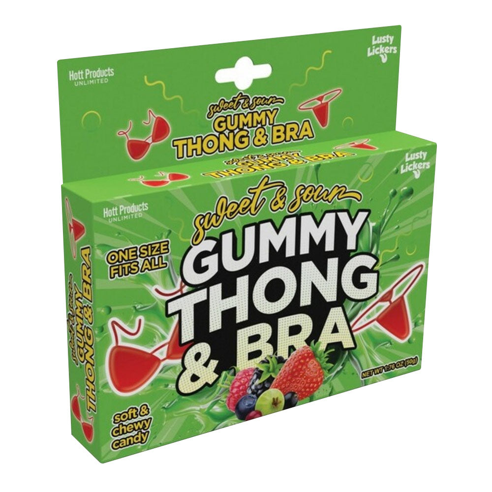Hott Products Sweet & Sour Gummy Thong Bra