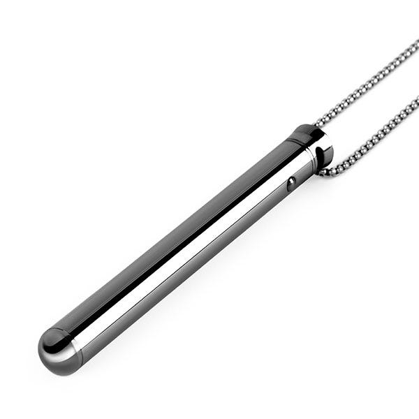 Le Wand Chrome Pendant Necklace Vibrator - Black
