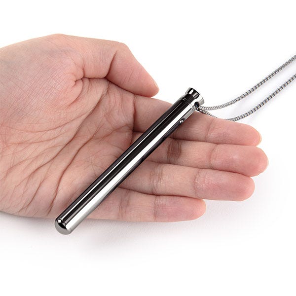 Le Wand Chrome Pendant Necklace Vibrator - Black