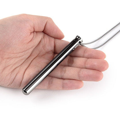 Le Wand Chrome Pendant Necklace Vibrator - Black