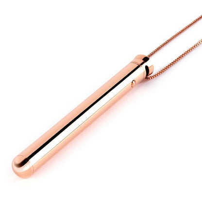 Le Wand Chrome Pendant Necklace Vibrator - Rose Gold
