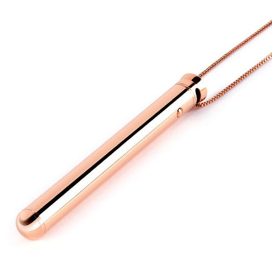Le Wand Chrome Pendant Necklace Vibrator - Rose Gold