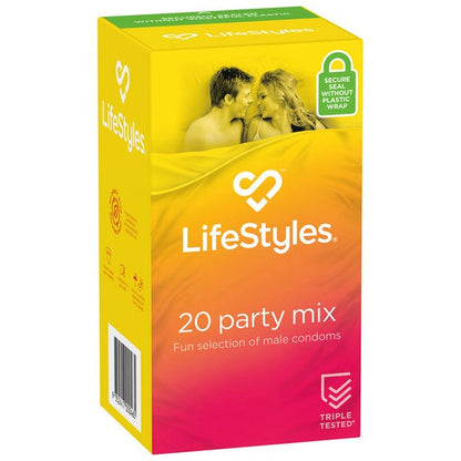 Lifestyles Condoms 20-Pack Party Mix