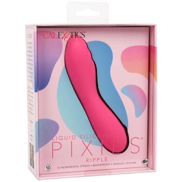 CalExotics Liquid Silicone Pixies Ripple Rechargeable Vibrator