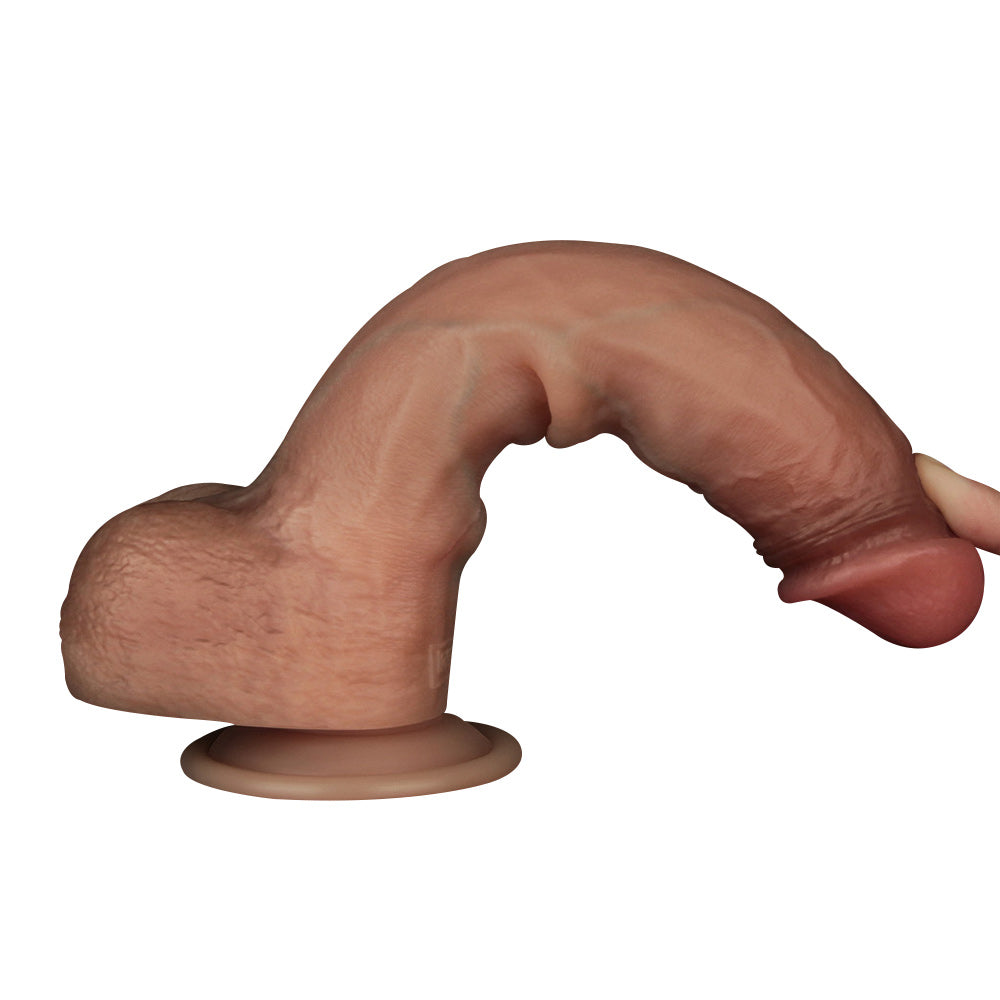 Lovetoy Sliding Skin Pro Dual Layer 9 Inch Dong