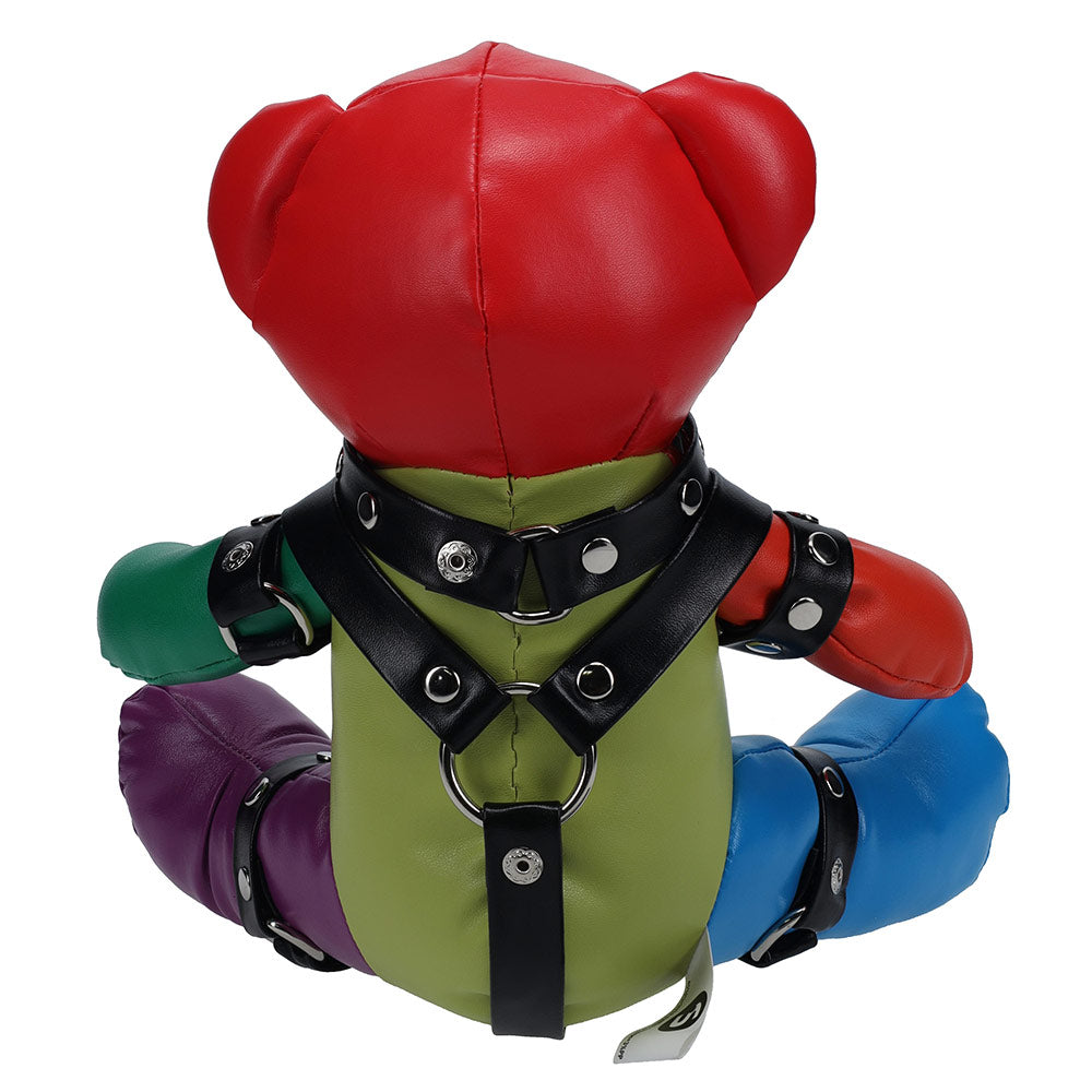 Shots Toys Bear Bondage Rainbow Bear Black Harness