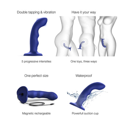 Strap-On-Me Tapping Suction Cup Dildo Wave
