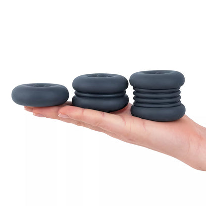 Boners Buffer Rings 3 Piece Cock Ring Set