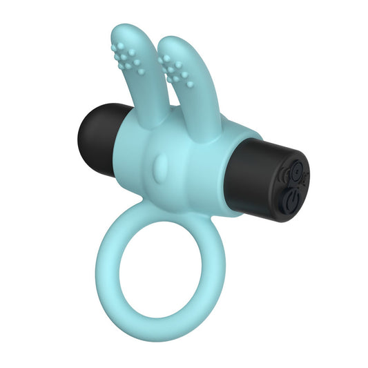 Passion Play Silicone Bunny Ears Vibrating Cock Ring