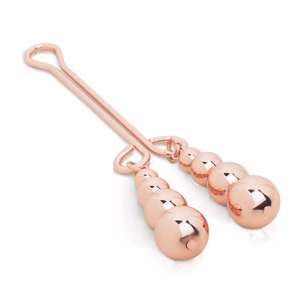 Rosy Gold Weighted Clitoris Clamp